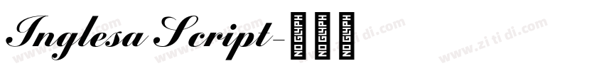 Inglesa Script字体转换 Inglesa Script字体转换